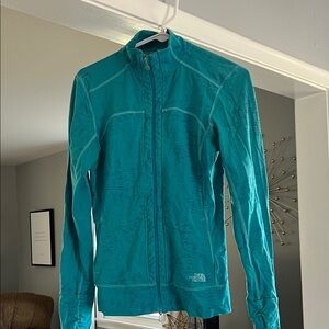 The North Face Turquoise Zip-Up Jacket
